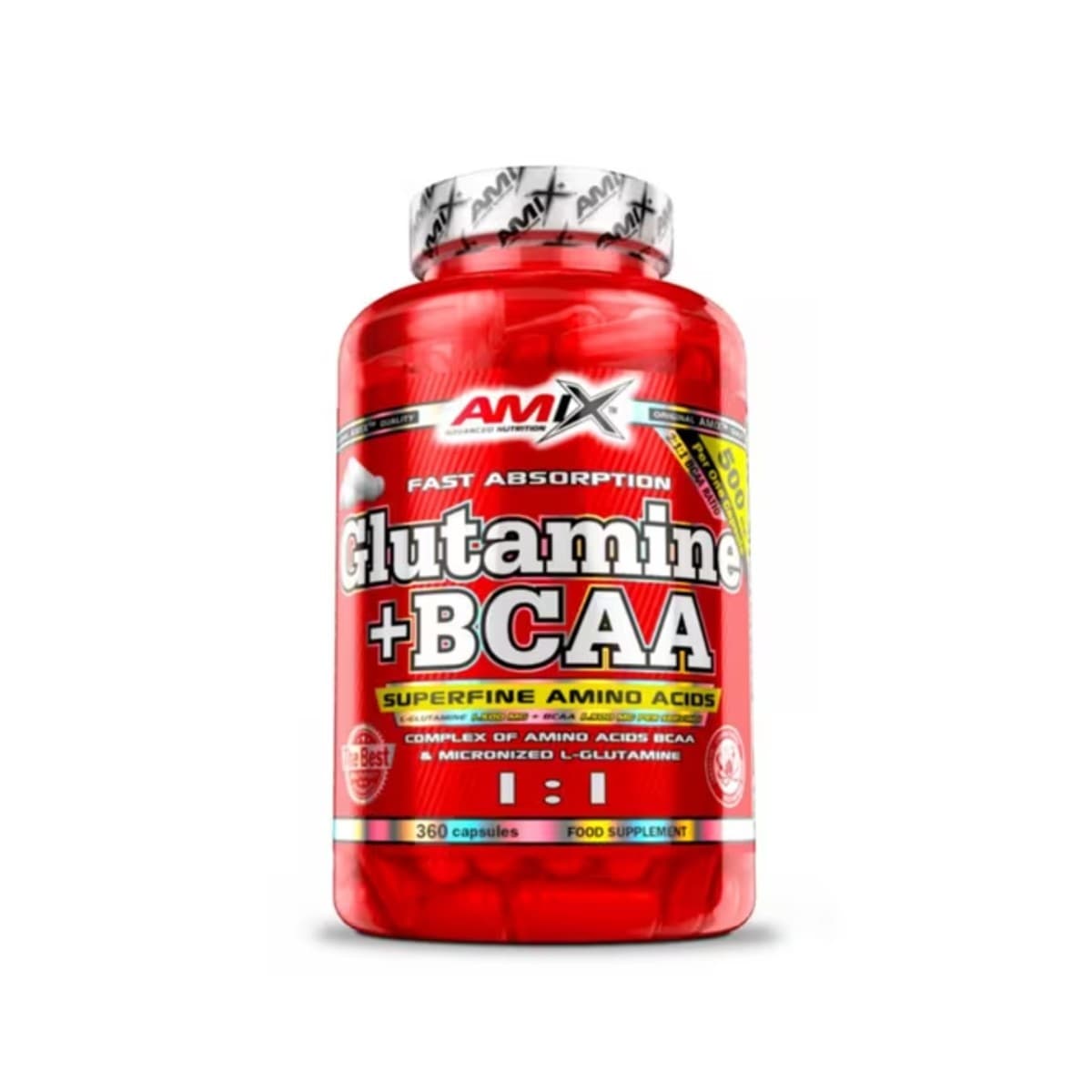 GLUTAMINA Y BCCAS 360 CAPS